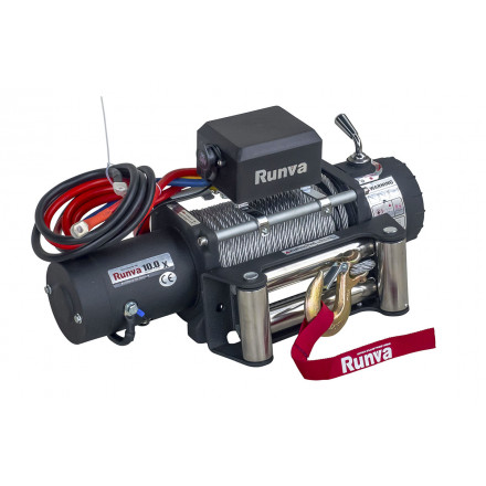 Лебёдка электрическая 12V Runva EWX10000S lbs 4500 кг