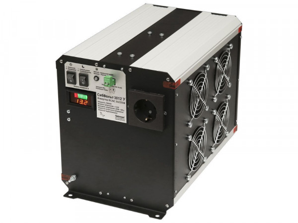 СибВольт 3012У инвертор, преобразователь напряжения DC/AC, 12В/220В, 3000Вт