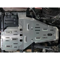 Защита Falcon радиатора, картера, РК, КПП для JEEP Wrangler JL (бензин) 2021+, алюминий, 8 мм