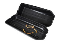 Автобокс MaxBox PRO 240 (Компакт) черный 135*59*37 см откидная крышка (багажный бокс на крышу)