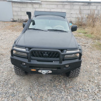 Багажник экспедиционный STC Mitsubishi Pajero Sport 1996-2008 ШТОРКА с дальним светом