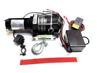 Лебедка электрическая Electric Winch 4000 lbs 1814 кг 12V синтетический трос