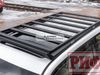 Багажник экспедиционный (платформа) алюминиевый РИФ 1150x2080 мм для Toyota Land Cruiser Prado 150 (с крепежом)