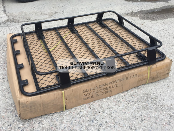Багажник алюминиевый цельносварной 130*125*19 см крепление на водосток ALB-130