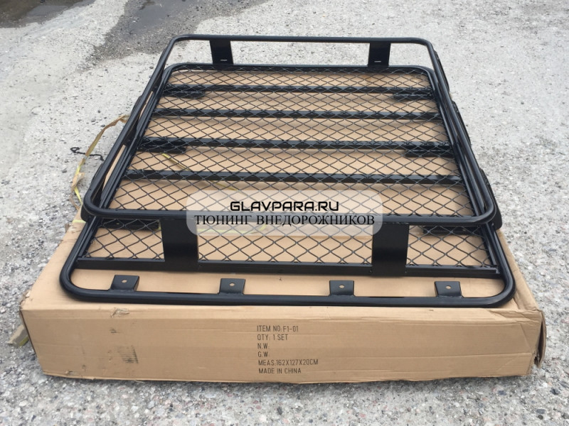 Багажник алюминиевый цельносварной 130*125*19 см крепление на водосток ALB-130 Багажник алюминиевый цельносварной 130*125*19 см крепление на водосток ALB-130