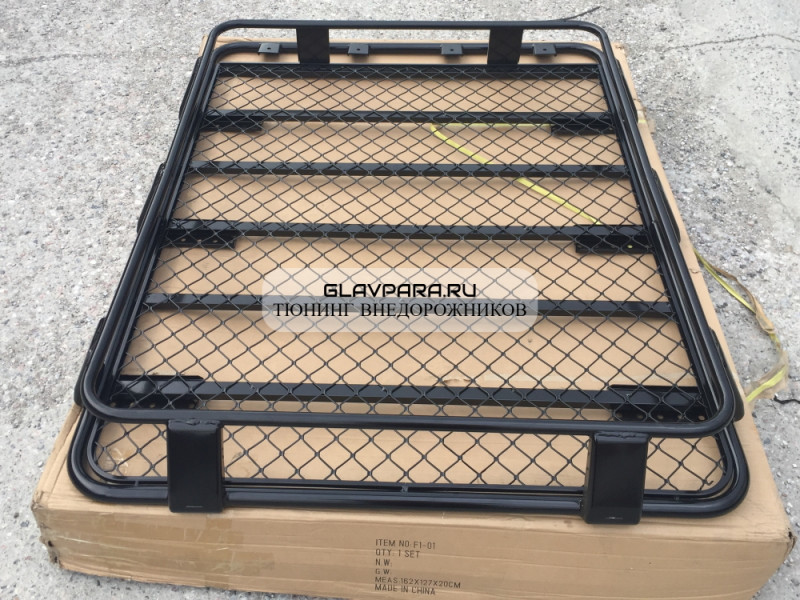 Багажник алюминиевый цельносварной 160*125*19 см крепление на водосток ALB-160 Багажник алюминиевый цельносварной 160*125*19 см крепление на водосток ALB-160