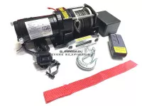 Лебедка электрическая Electric Winch 12V 3000lbs / 1361 кг синтетический трос