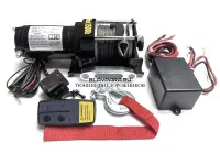 Лебедка электрическая Electric Winch 12V 3500lbs / 1587 кг синтетический трос Лебедка электрическая Electric Winch 12V 3500lbs / 1587 кг синтетический трос