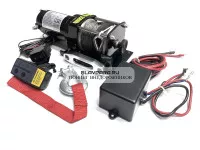 Лебедка электрическая Electric Winch 12V 3500lbs / 1587 кг синтетический трос Лебедка электрическая Electric Winch 12V 3500lbs / 1587 кг синтетический трос