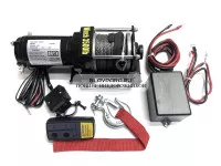 Лебедка электрическая Electric Winch 12V 3500lbs / 1587 кг синтетический трос Лебедка электрическая Electric Winch 12V 3500lbs / 1587 кг синтетический трос