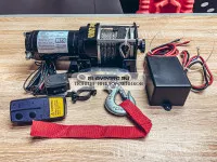 Лебедка электрическая Electric Winch 12V 3500lbs / 1587 кг синтетический трос Лебедка электрическая Electric Winch 12V 3500lbs / 1587 кг синтетический трос