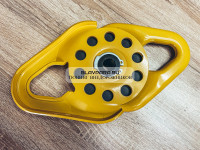 Полиспаст (блок-ролик) под кевларовый трос 10 мм/9 т желтый