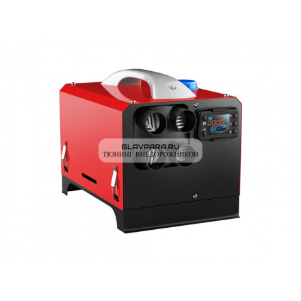 Воздушный автономный отопитель (переносной) 5kW/12V 4 выхода, металл. корпус (КРАСНЫЙ), 25*37*26см, дизельный