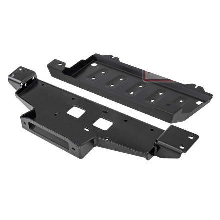 Площадка РИФ под лебёдку c защитой радиатора в штатный бампер Mitsubishi Pajero Sport 2021+ дизель