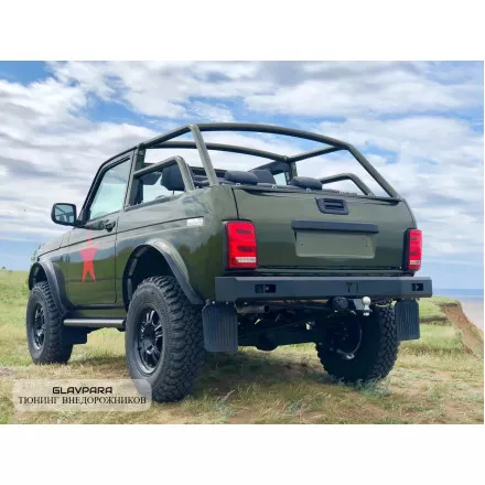 Бампер задний силовой Niva-Parts для LADA NIVA 4x4 с проушинами и кронштейном под домкрат (NP-00264) Бампер задний силовой Niva-Parts для LADA NIVA 4x4 с проушинами и кронштейном под домкрат (NP-00264)