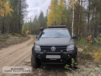 Бампер передний силовой Rival для Volkswagen Amarok 2010+ черный алюминиевый (без ПТФ) 2D.5807.1-NL 