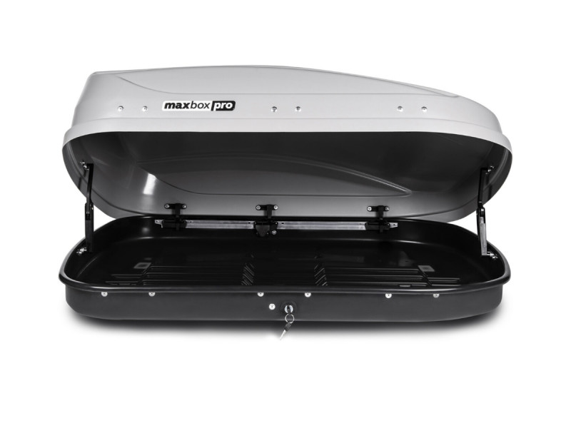 Автобокс MaxBox PRO 430 (малый) серый 136*96*42 см двустороннее открывание Автобокс MaxBox PRO 430 (малый) серый 136*96*42 см двустороннее открывание