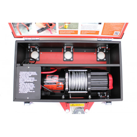 Лебедка электрическая переносная Спутник серия City 3500 lbs (1587 кг), стальной трос