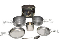 Набор посуды для офицера (2 котелка с боковыми ручками, кружка, ложка) в чехле