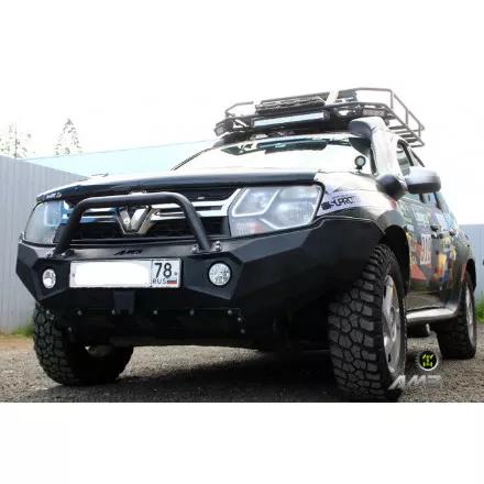 Силовой бампер передний АМЗ для Renault Duster серия Professional Силовой бампер передний АМЗ для Renault Duster серия Professional