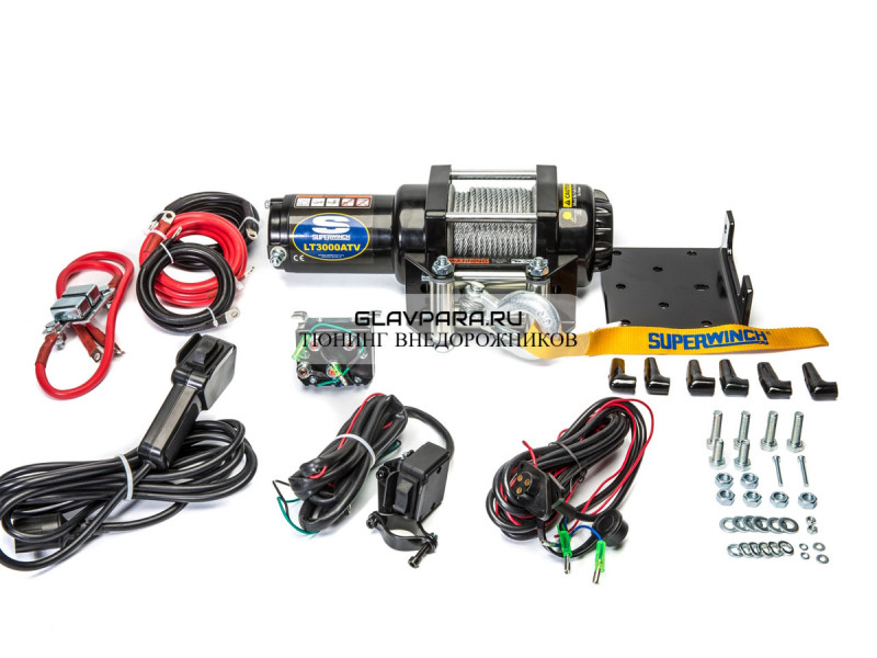 Лебёдка для квадроцикла снегохода Superwinch LT3000 12V 1360 кг стальной трос Лебёдка для квадроцикла снегохода Superwinch LT3000 12V 1360 кг стальной трос