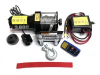 Лебедка на квадроцикл и снегоход 12V PRO TOP 3000lbs/1361 кг стальной трос (153/1) Лебедка на квадроцикл и снегоход 12V PRO TOP 3000lbs/1361 кг стальной трос (153/1)