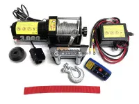 Лебедка на квадроцикл и снегоход 12V PRO TOP 3000lbs/1361 кг стальной трос (153/1) Лебедка на квадроцикл и снегоход 12V PRO TOP 3000lbs/1361 кг стальной трос (153/1)