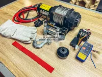 Лебедка для квадроцикла и снегохода 12V PRO TOP 4500lbs/1814 кг стальной трос (138/1)