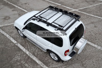 Багажник-корзина двухсекционная универсальная с основанием-решетка (ППК) 1630х1050мм