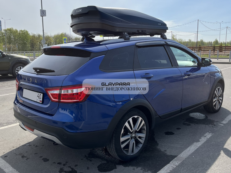 Автобокс LUX IRBIS 175 черный матовый 450L двустороннее открывание (1750х850х400) Автобокс LUX IRBIS 175 черный матовый 450L двустороннее открывание (1750х850х400)