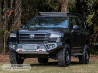 Бампер силовой передний Rival алюминиевый (черный) Toyota Land Cruiser 300 2021+ (2D.5723.1-NL)