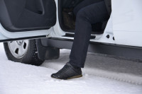 Защита порогов "Чистые штаны" (ABS) Renault DUSTER с 2012