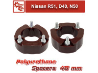 Проставки над передними стойками 30 мм для Nissan Pathfinder R51, Navara D40
