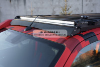 Багажник экспедиционный STC Isuzu D-Max 2020+ ШТОРКА с дальним светом