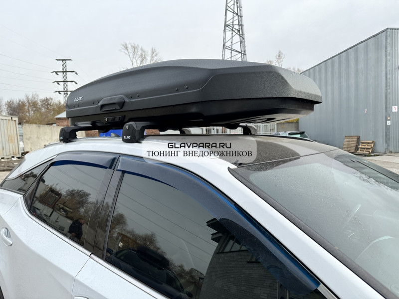 Багажная система LUX Scout для автомобилей с интегрированными рейлингами универсальная с черными дугами 110 см Багажная система LUX Scout для автомобилей с интегрированными рейлингами универсальная с черными дугами 110 см