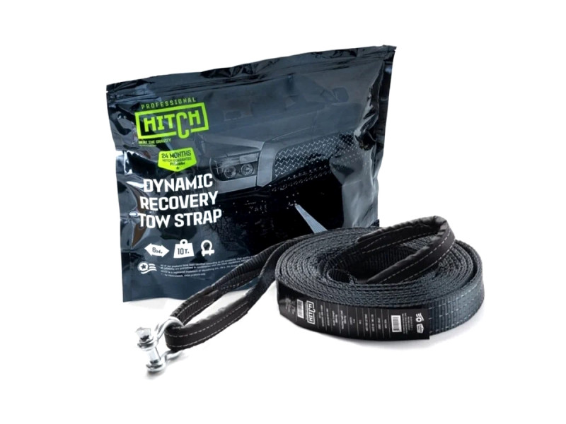 Трос динамический HITCH PROF масса авто до 3.3 т, разрывная 10 тонн, 6 метром, 2 скобы Трос динамический HITCH PROF масса авто до 3.3 т, разрывная 10 тонн, 6 метром, 2 скобы