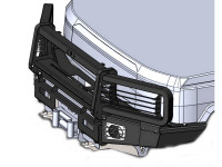 Защита передней оптики KDT для Toyota Land Cruiser 70 серии до 2006