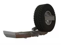Бампер силовой задний STC для Toyota Land Cruiser Prado 150 2009-2017 квадрат, калитка центр Бампер силовой задний STC для Toyota Land Cruiser Prado 150 2009-2017 квадрат, калитка центр