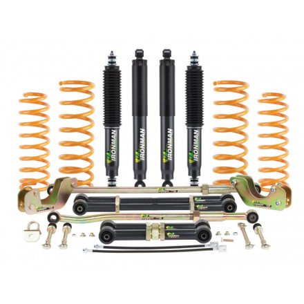 Комплект подвески Ironman PRO для Toyota Land Cruiser 80/105 масляные нагрузка перед до 100 кг зад до 300 кг лифт 150 мм (масло) Комплект подвески Ironman PRO для Toyota Land Cruiser 80/105 масляные нагрузка перед до 100 кг зад до 300 кг лифт 150 мм (масло)