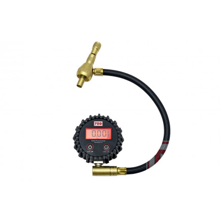 Дефлятор с манометром РИФ цифровой 2.5" с шлангом от 0 до 14 атм