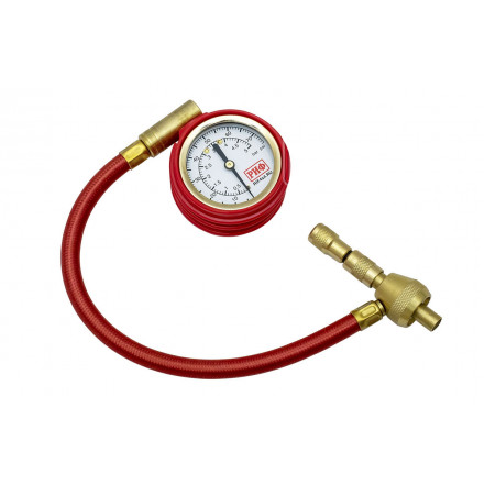 Дефлятор с манометром РИФ аналоговый 2" с шлангом от 0 до 5 атм