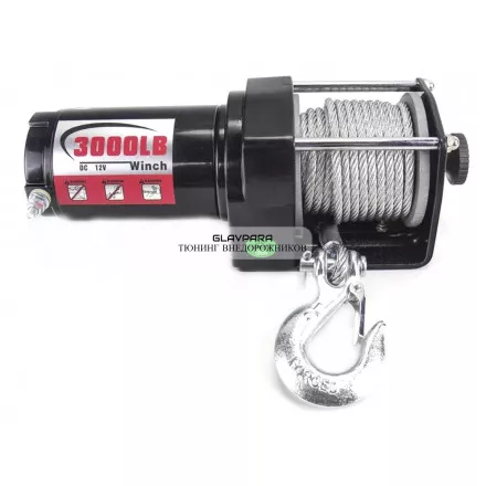 Лебедка для квадроцикла снегохода Master Winch PM3000 1360 кг со стальным тросом