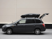 Автобокс Broomer Venture L 430л 1870*890*400 черный глянец U-скоба 170см