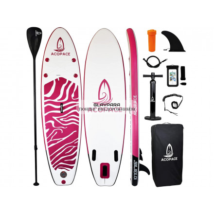 Сапборд надувной Acopace Z03 бело-красный 320х80х15 см Сапборд надувной Acopace Z03 бело-красный 320х80х15 см
