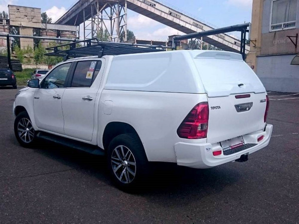 Кунг ABC-Дизайн для Toyota Hilux двойная кабина с 2015, белый (1 дверь)