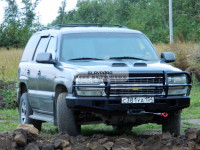 Бампер передний силовой Torque 4x4 с кенгурином и площадкой лебедки для Chevrolet Tahoe