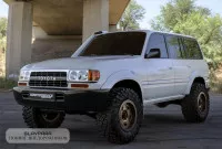 Шноркель для Toyota Land Cruiser 80 / Lexus LX450, композитный с двумя воздухозаборниками, серый под покраску