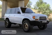 Шноркель для Toyota Land Cruiser 80 / Lexus LX450, композитный с двумя воздухозаборниками, серый под покраску