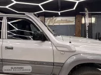 Шноркель для Toyota Land Cruiser 80 / Lexus LX450, композитный с двумя воздухозаборниками, серый под покраску