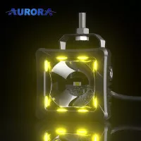 Светодиодные фары Aurora ALO-D3-2-P23-RGB с подсветкой 30W дальний свет 10° 200 метров (пара) Светодиодные фары Aurora ALO-D3-2-P23-RGB с подсветкой 30W дальний свет 10° 200 метров (пара)